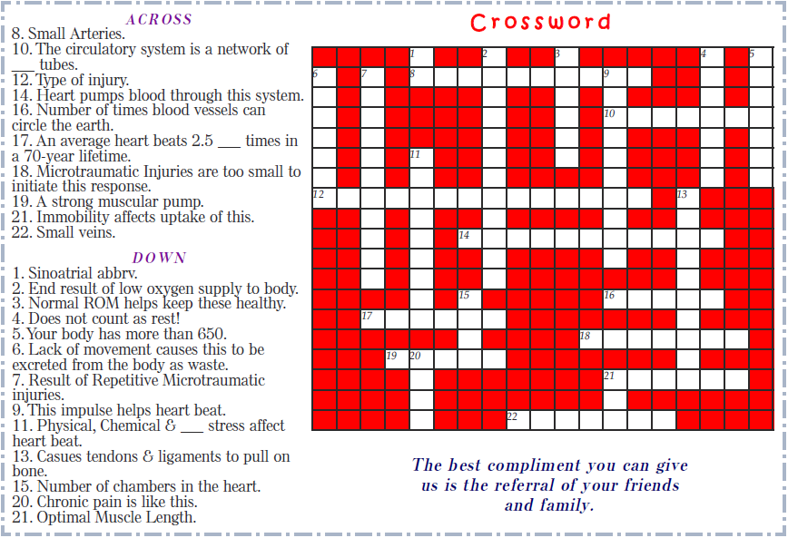 Heart Test Chart Crossword Clue